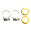 Fuel Line T Fitting Adapter 304 Stainless Steel Pressure Gauge