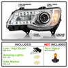 ACANII - For [Halogen Type] 2015-2023 Chrysler 300 Chrome Bezel