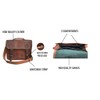 9" small Leather messenger bag shoulder bag cross body vintage