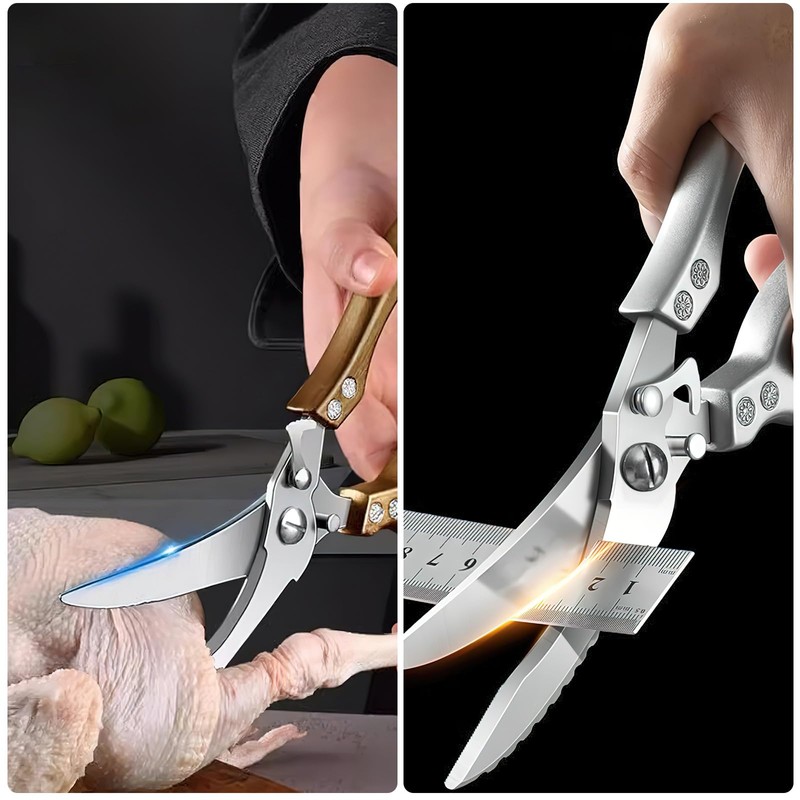 ZICOLU Poultry Shears Heavy Duty Professional, Multipurpose Kitchen Shears with