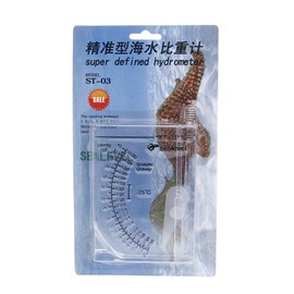 ZHIZHOU Marine Hydrometer Reef Fish Tank Aquarium Water Salinity Specific Gravity Test