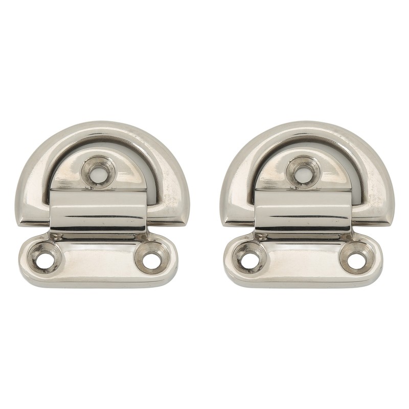 Stainless Steel Marine Folding Pad Eye Cleat Heavy Duty D