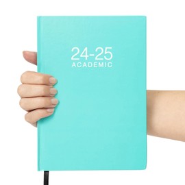2024 2025 Academic A5 Week to view Diary School Planner Student Teacher Year w2v (Turqu)