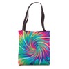 Tie Dye Pattern Rainbow, Men Women Kids, Colorful Tote Bag