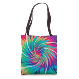 Tie Dye Pattern Rainbow, Men Women Kids, Colorful Tote Bag