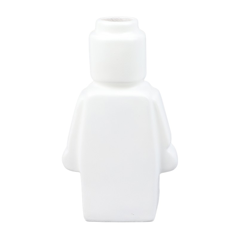 Little Robot Flower Vase Entryway Ornament Resin Flower Vase Decoration