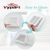 4" Louvered Dryer Vent Cover by Vypart - Exterior Wall