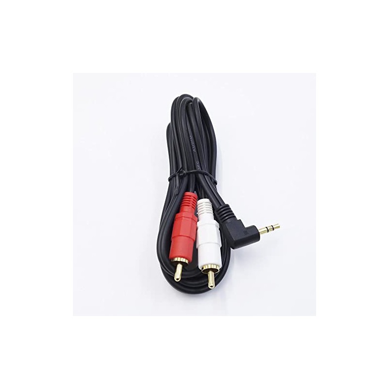 [Made by COMON] 3.5mm Stereo L-Type to RCA (Red/White) Conversion