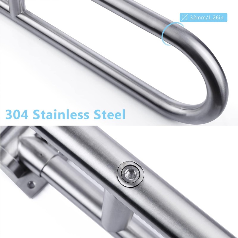Toilet Grab Bar Stainless Steel Handicap Rails Grab Bars Bathroom