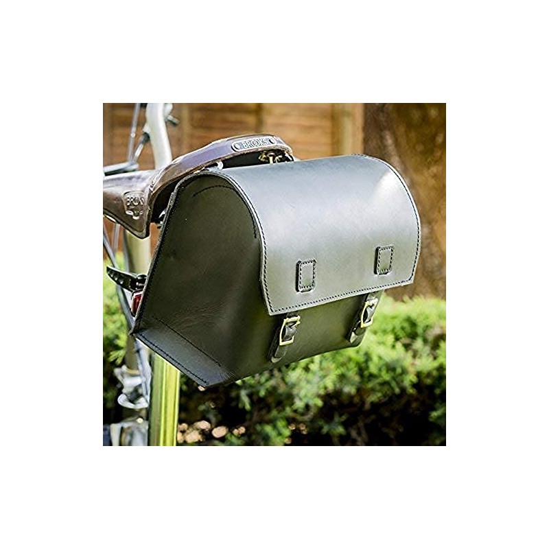 London Craftwork Super Large Bicycle Bag Genuine Leather Saddle/Handlebar/Frame Bag