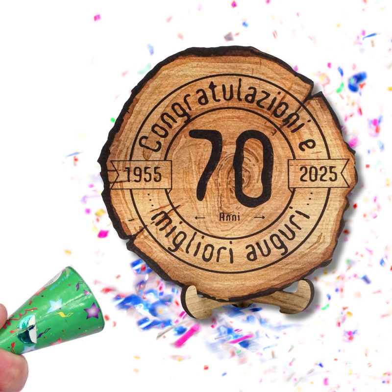 DARO Design - Wooden Disc - 70 Years - Size