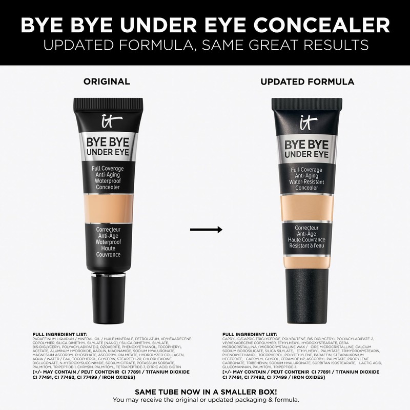 IT Cosmetics Bye Bye Under Eye Concealer (Medium) - Water-Resistant,