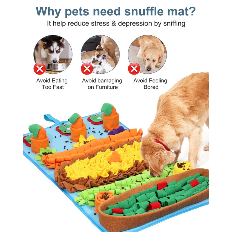Ankilo Snuffle Mat for Dogs, 32 x 20 inch for