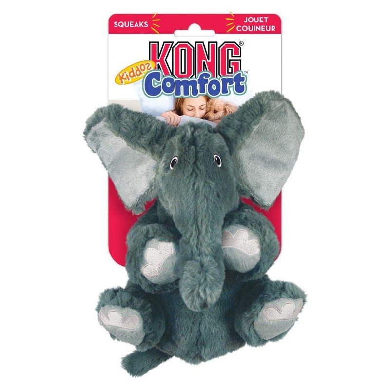 KONG Comfort Kiddos Elephant Dog Toy, Small