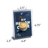 Acrylic Sign Holder,Table Card Multi-Page Flip Display 6 Pages-12 Sides,T