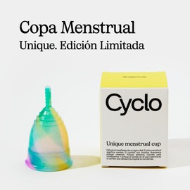 Unique Menstruationstasse, medizinisches Silikon, wiederverwendbar, bis zu 10 Jahre, einfache Anbringung und Verwendung, Größe L