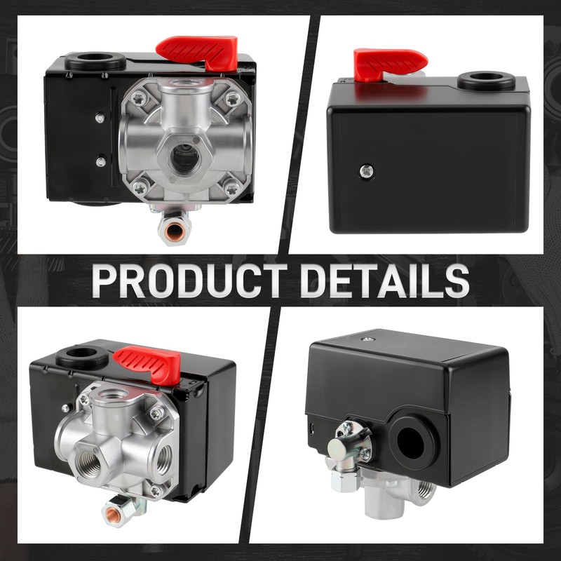 Carbbia Z-D26612 Pressure Switch Z- for Porter Cable 150/120 PSI