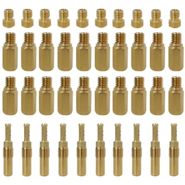 HaeKap 40Pcs Carburetor Main Jet Slow Pilot Jet Kit for PWK Keihin OKO CVK Crab, Replaces SCL-2018090002-ZH-T-01/02, SCL-2018090001/03-ZH-T-01
