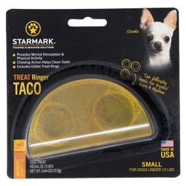 Starmark Treat Ringer Taco Toy for Small Dogs