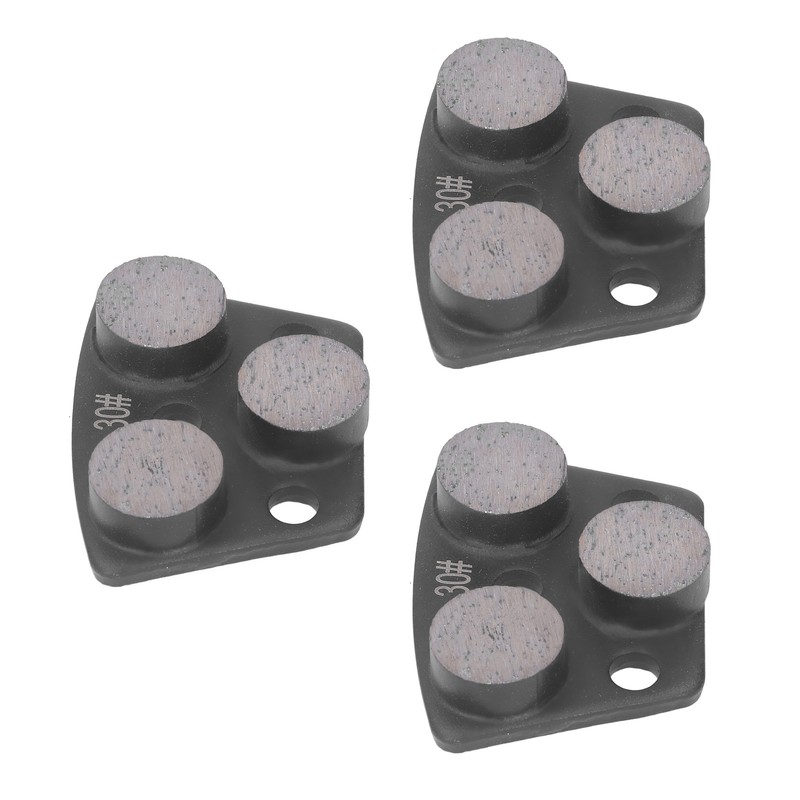 3Pcs Diamond Grinding Shoes Trapezoid Concrete Floor Cutting 3 Cylinder