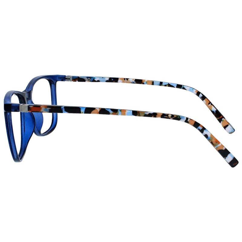 OPULIZE-Paquete de 2 anteojos de lectura grandes Arc Marrón Azul