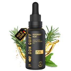 Don Quiff® Rosmarin Haaröl gegen Haarausfall, stärkt Kopfhaut und Haare, Haarwuchs fördernd, Made in Germany, BIO Qualität, Vegan, Anti-Spliss, Repair, |GOLD STANDARD|