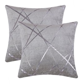 Gigizaza Cushion Covers, Cushion Cover Pack of 2 Velvet Decorative Throw Pillow Covers Cases Set Pillow Case for Sofa Bedroom and Car, 40 x 40 cm