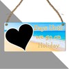 Days Until We Go on Holiday" Countdown Plaque | Beach-Themed