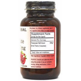 Barlowe's Herbal Elixirs Pomegranate Extract | 40% Ellagic Acid | Stearate Free | Bottled in Glass