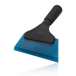 5 inch Mini Silicone Window Squeegee All-Purpose Heavy-Duty Car Squeegee for Car, RV, Windshield, Shower, Bathroom, Classroom, Glass, Mirror, 1 Non-Slip Rubber Squeegee, Blue