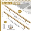 SNOMEL 2 Pack 9.6 Inch Length Kitchen Cabinet Handles Gold,