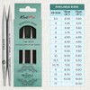 KnitPro K36161 - Puntas para aguja, acero inoxidable, plata, 13
