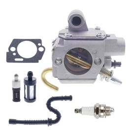 Cnfaner MS270 MS280 Carburetor Kit for Stihl MS 270C 280C Chainsaw with 1129 358 7702 Fule Line Kit