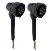Pair of 6/7 Pin Repair Plug Connectors - for Rear