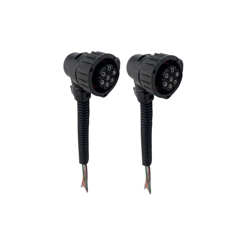 Pair of 6/7 Pin Repair Plug Connectors - for Rear