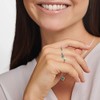 THOMAS SABO TR2344-405-17 Women's Ring Turquoise Stone with White Stones