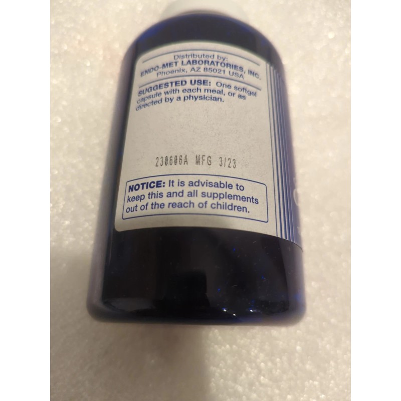 Endomet EPA-DHA Fish Oil 180 Caps MFG 3/23