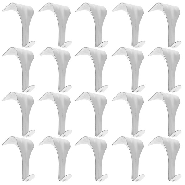 VILLCASE 20pcs Picture Hanging Rail Hooks, Picture Rail Hanger Picture