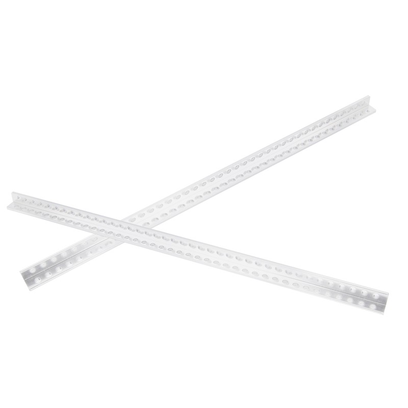2Pcs Aluminum Extrusion Profile LShaped Beam 40 Holes Robot Accessories