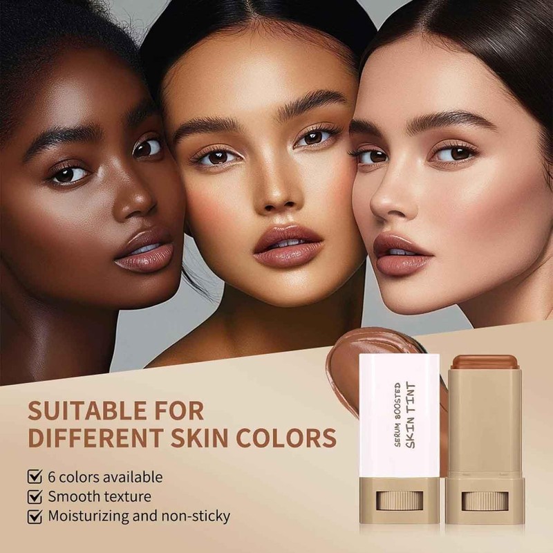 Foundation Stick Beauty Balm Serum Boosted Skin Tint,Solid Tinted Moisturizing