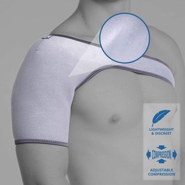 KEDLEY Shoulder Support Brace | Medical Grade Neoprene Compression Stabilising Strap | Features Adjustable Wrap Ideal for Tendonitis, Rotator Cuff Injury, Shoulder Dislocation, and Arthritic Pain