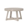Plank+Beam Classic Round Coffee Table, 30 Inch Farmhouse Coffee Table,