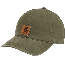 Carhartt 100289 Cap, Outdoor Cotton, 100% Cotton, Hat, Simple, Logo, Canvas, Army_Gr(301)
