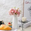 Unbreakable Vase for Flowers, Ceramic-Look Plastic Decorative Vase, Minimalist Style
