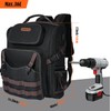 WELKINLAND 46-Pockets Electrician Backpack, Full-Open Tool Backpacks, Heavy Duty Tools
