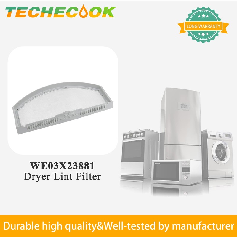 GTD42EASJ2WW GTD33EASK0WW GTX22EASK0WW WE03X23881 Dryer Lint Filter Replacement for GE