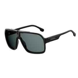 Carrera Men's 1014/S Shield Sunglasses, Matte Black/Gray, 64mm, 10mm