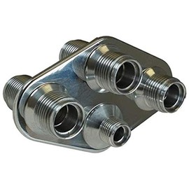 Vintage Air 388600-MBA 4-Way Bulkhead Plate for A/C and Heater