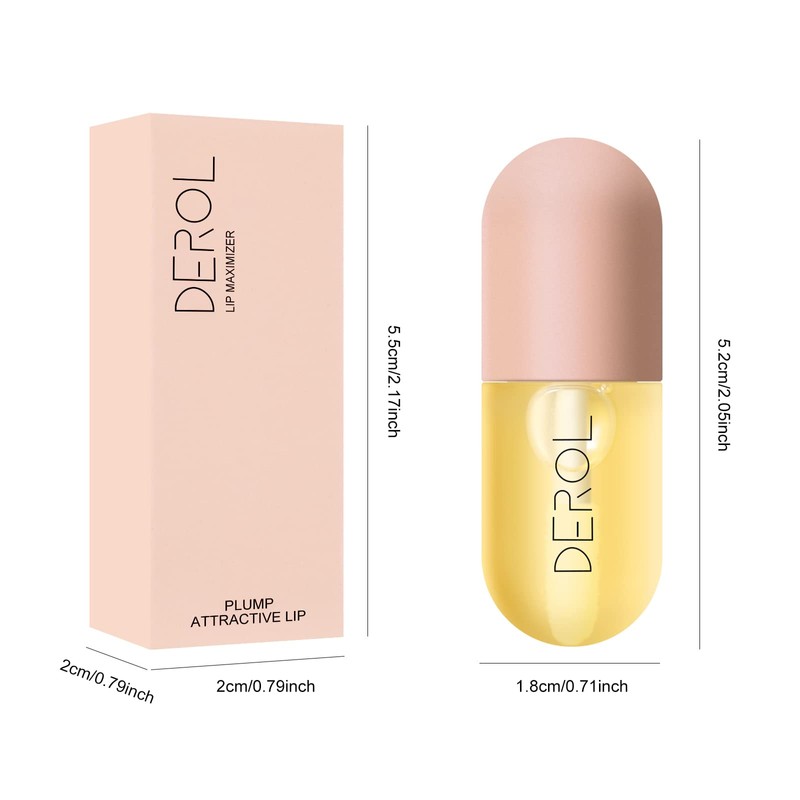 KYDA Natural Lip Plumper, 1pcs, Plant Extracts Lip Gloss Lip