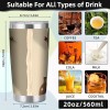 Premium 20oz Double Silver Side Insulated Tumbler with Lid and